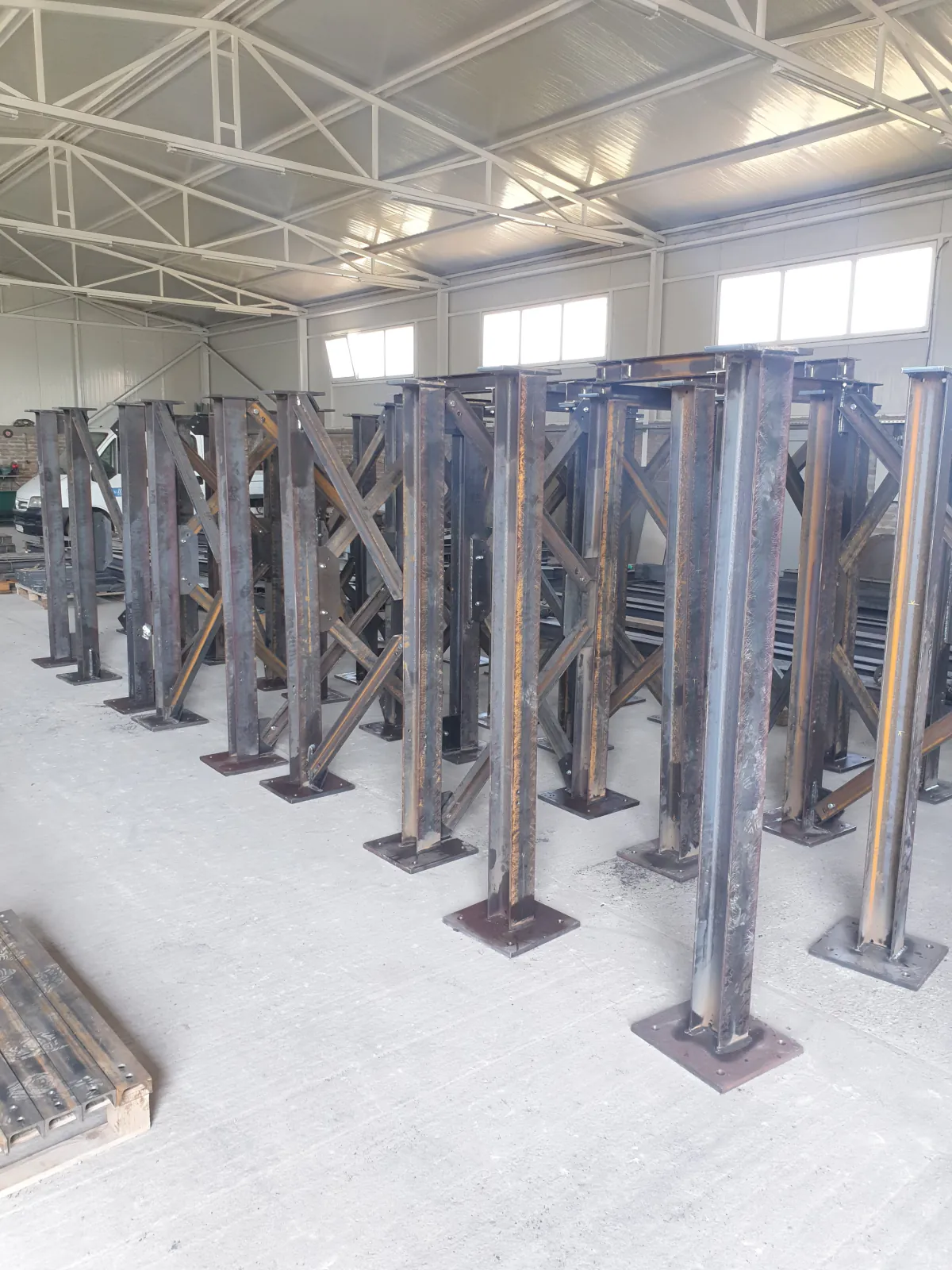 Čelični stubovi u radionici Belmont Welding
